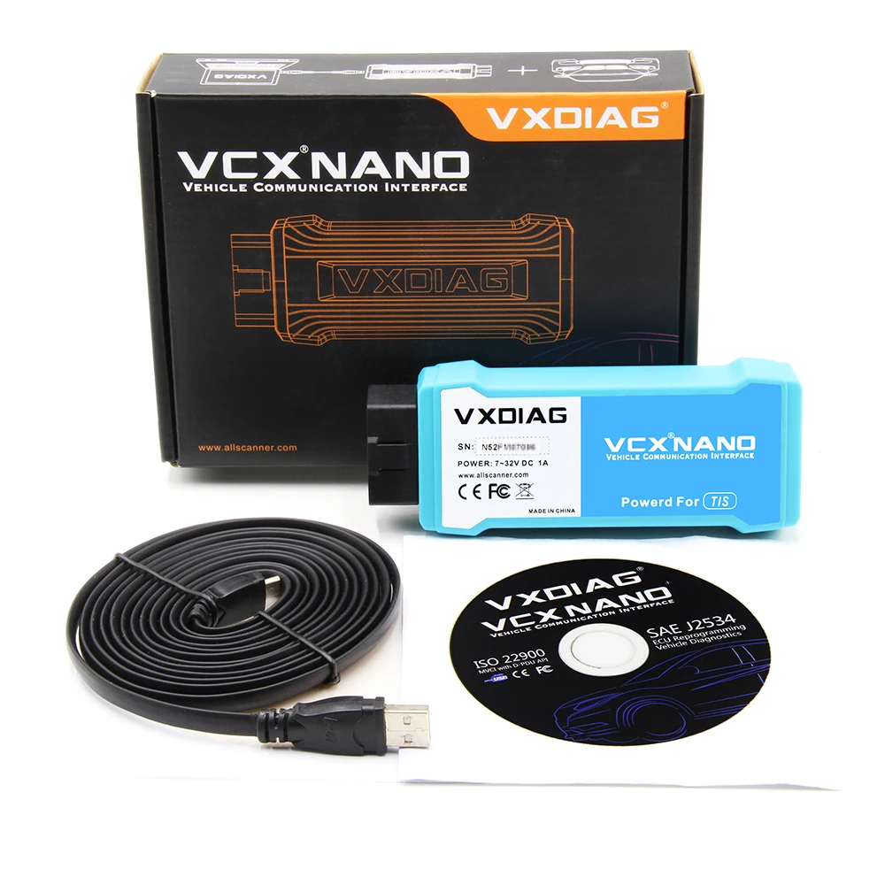 VXDIAG VCX NANO obd2 сканер для Toyota USB/WIFI TIS Techstream V15.00.026 SDD V159 ODIS V5.1.6 2014D автомобильный