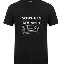 Новинка года, футболки с надписью «Big Bang Theory», забавные крутые футболки Шелдон Купер, вы в моем месте, хлопковые футболки с короткими рукавами