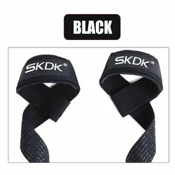 Weightlifting Wrist Straps - Adjustable Non - slip Strength Training Bands for Enhanced Grip and Support (Black)