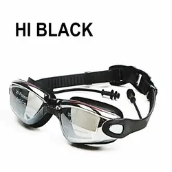 Профессиональная близорукость плавательные очки Анти-туман наружное спортивные очки с ушной для Для мужчин Для женщин очки для плавания