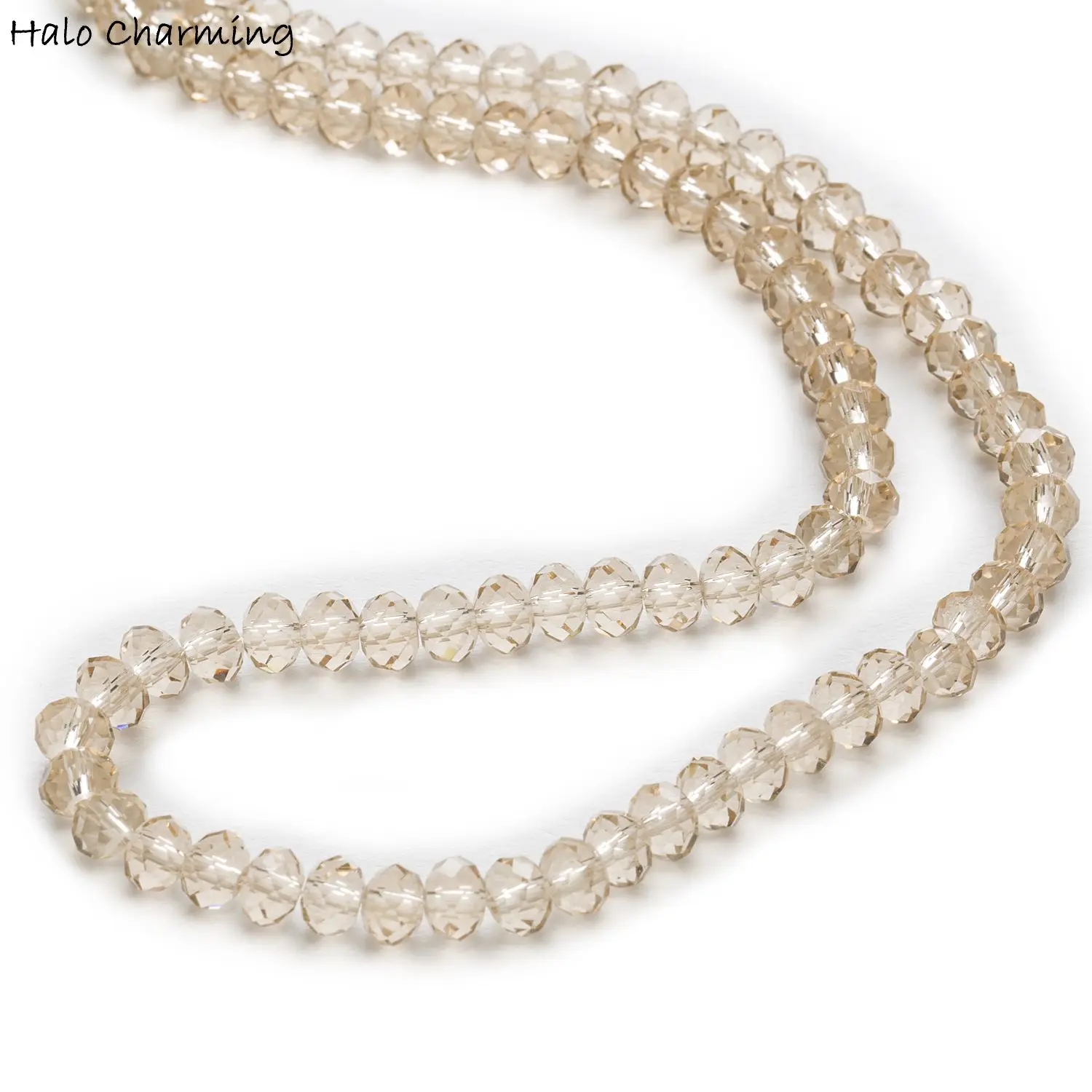 Бусины из хрустального стекла цвета шампанского с гранями 4 8 мм|faceted beads|faceted rondelle