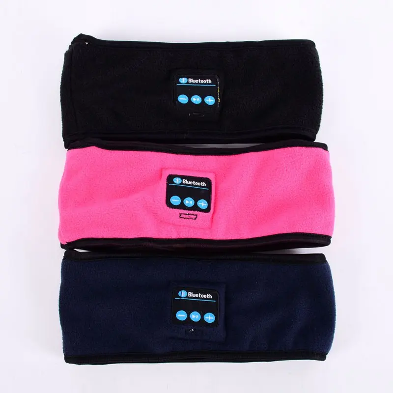 

Women & Men Sweat Headband Sport Warm Wireless Bluetooth Music Wide Sports Headband Headphones Outdoor Head Band Running