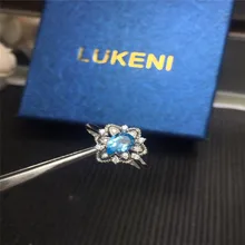 Natural Stone Blue Topaz Engagement Ring Women 925 Sterling Silver Gemstone Rings Fine Jewelry Female Gift hutang stone jewelry natural green turquoise blue topaz pendant solid 925 sterling silver necklace fine jewelry for women gift