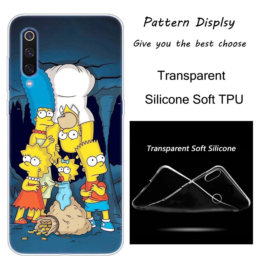 Горячая Гомер Симпсон силиконовый чехол для Xiaomi Pocophone F1 9T 9 9SE 8 A2 Lite A1 A2 Mix3 Redmi K20 7A Note 4 4X5 6 7 Pro S2 крышка - Цвет: 001
