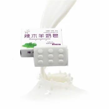 

gentle without stimulation Facial Goats' milk soap 1Pcs, face care Remove blackhead handmade soap strawberry nose Acne remover