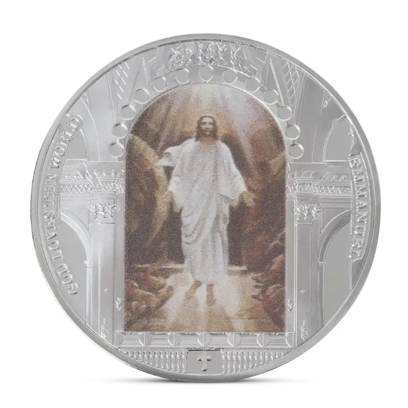 

Jesus Christ religion Commemorative Coin Collection Gift Souvenir Art Metal Antiqu