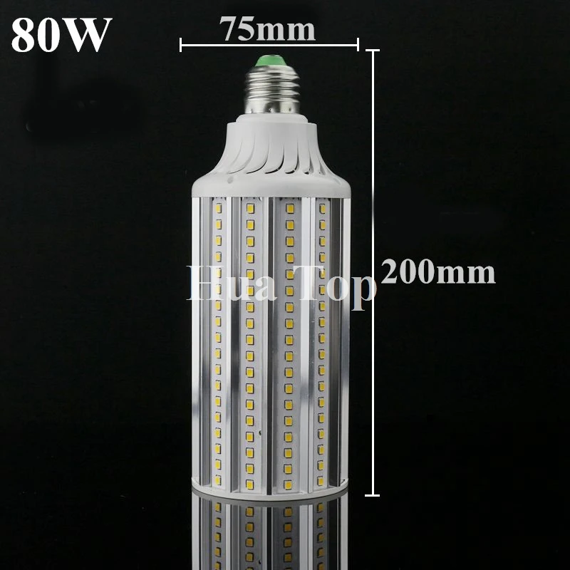 Bombillas светодиодный светильник-Кукуруза E27 E40 30W 40W 60W 80W AC 85 V-265 V алюминиевый светодиодный светильник-кукуруза SMD2835 светодиодный светильник