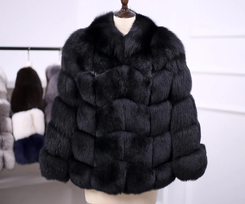 Hot sale warm winter Overcoat fashion fox fur coat large size women's faux fur coat women