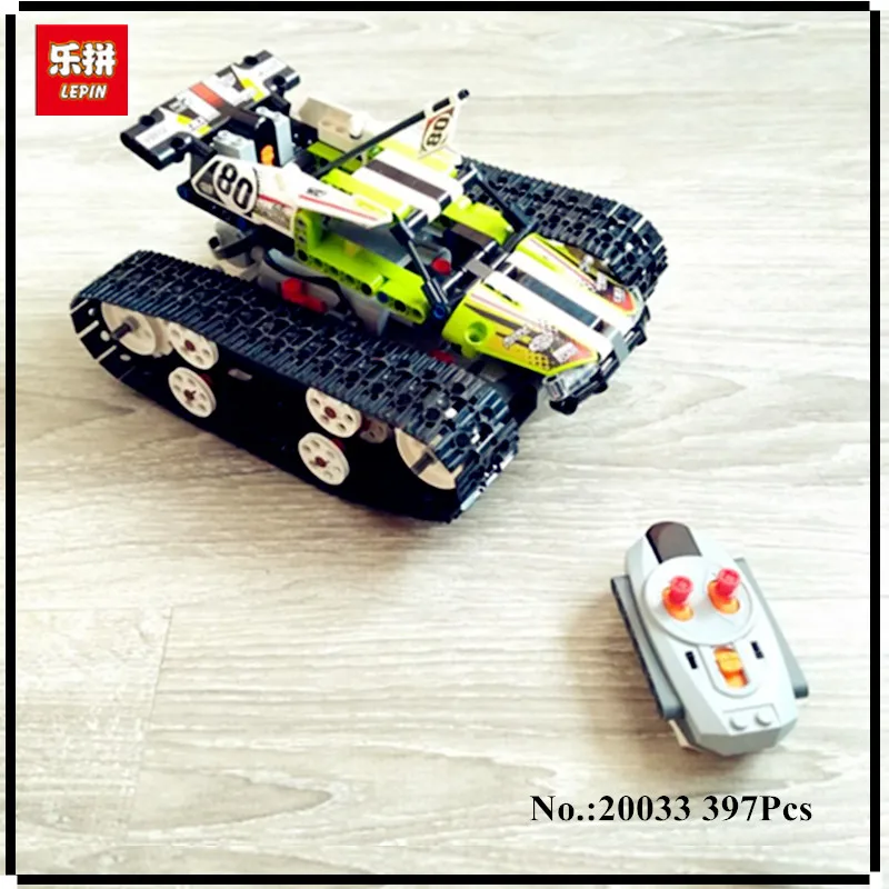 

IN STOCK Lepin 20033 397pcs new Technic Series The RC Track Remote-control Race Car Set Educational Building Blocks Bricks Toys