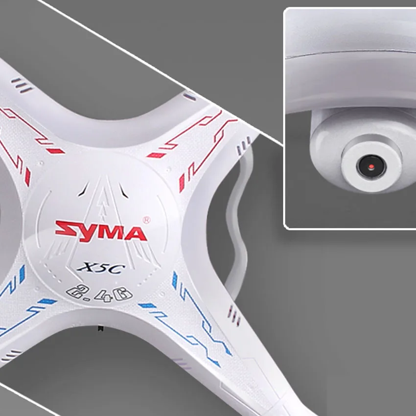 2,4G 4CH 6-Axis Syma X5C зарядное устройство для квадрокоптера дрона с 2MP HD FPV камера RC игрушки VS x101 x5sw x5sc