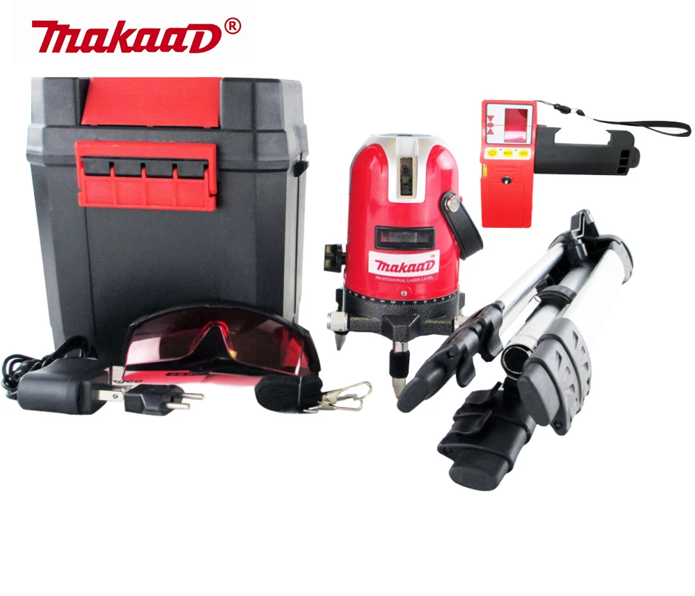 

5 lines 6 points laser level 360 rotary cross laser line leveling with outdoor and tilt mode +tripod+outdoor receiver