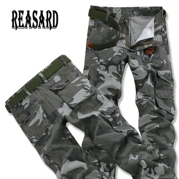 

New cargo Army Military Camouflage Overalls Bags Pants Overalls Big Yards Men Military Camo Combat Work Trousers Overalls