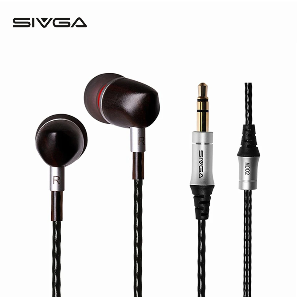 SIVGA M002 деревянные басы Hifi стерео dj монитор музыкальные динамические наушники