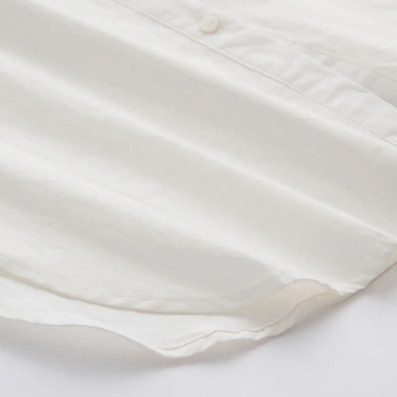 Modo giù Di Casual Femminile Primavera Nuovo xitao Della Collare Il Colore Donne Camicia Corea Completa Estate Delle Wbb1226 Gira Camicetta White Solido Manicotto 2019 Del q0YqxdaF
