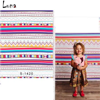 

MEHOFOTO Bohemia Patten Vinyl Photography Background For Children Colorful New Fabric Flannel Background For photo studio 1420