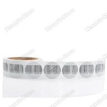 5000 шт/партия R40mm круглая EAS RF Мягкая Этикетка 8,2 МГц для Супермаркет EAS контрольная Безопасность мягкая метка