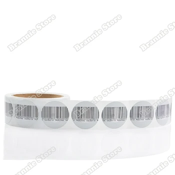 

5000pcs/lot R40mm Round EAS RF soft label 8.2mhz for supermarket EAS checkpoint security soft tag free shipping