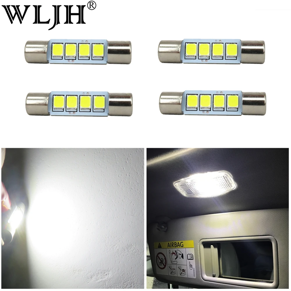 СВЕТОДИОДНАЯ Гирлянда WLJH 4x с белыми ЧИПАМИ 2835 28 мм 29 4 SMD 6614F 6612F|Сигнальная лампа| |