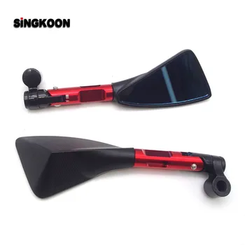 

Motorcycle Accessories 8 10mm Motorcycle Mirror RearView Mirrors Blue Glass FOR yamaha aerox bmw f800r moto custom sportster