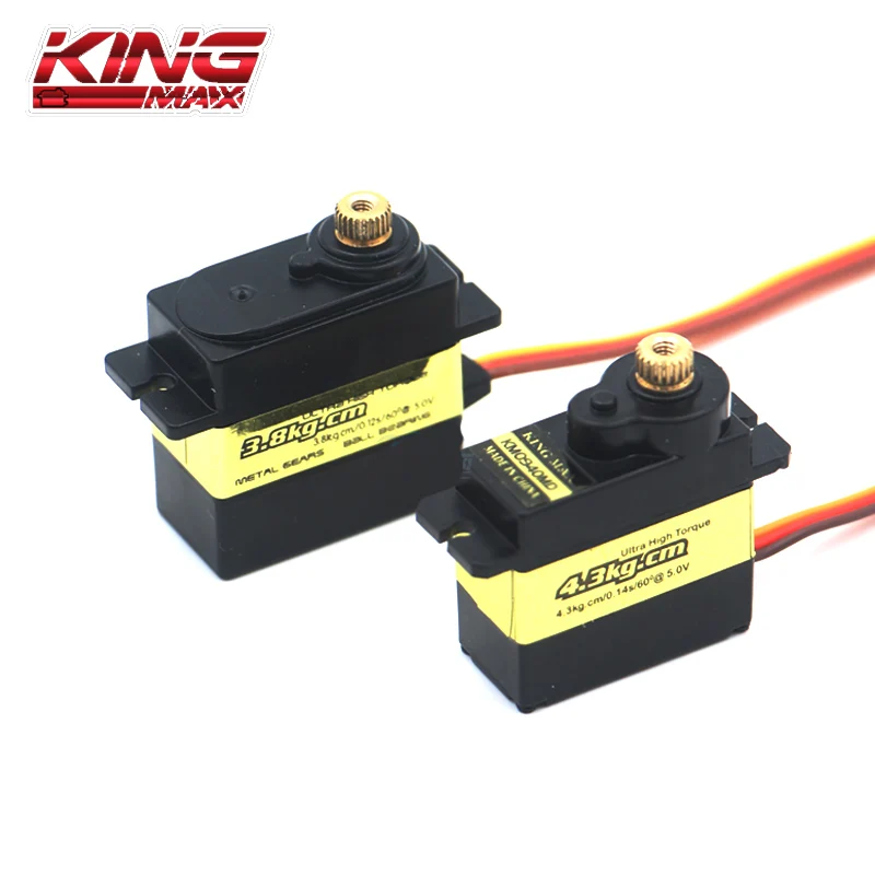 

Kingmax KM0940MD KM0950MD Metal Digital Servo nъcleo de hierro impermeable 13g/17g direcciуn timуn para aviones RC ala fija DIY