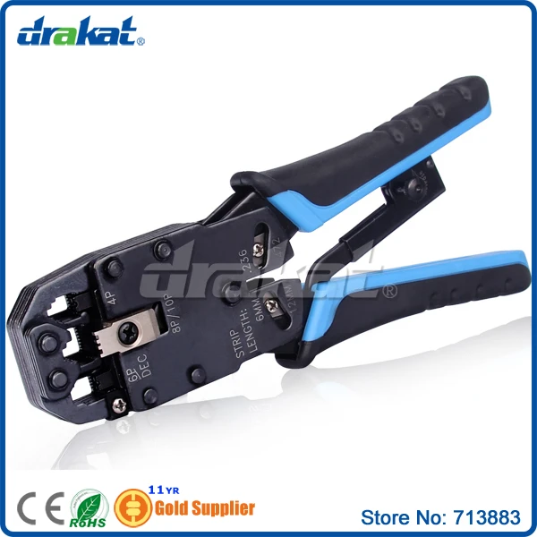 

Multi Lan Cable Crimping Tool 10P/8P/6P/4P RJ45 RJ11 RJ12