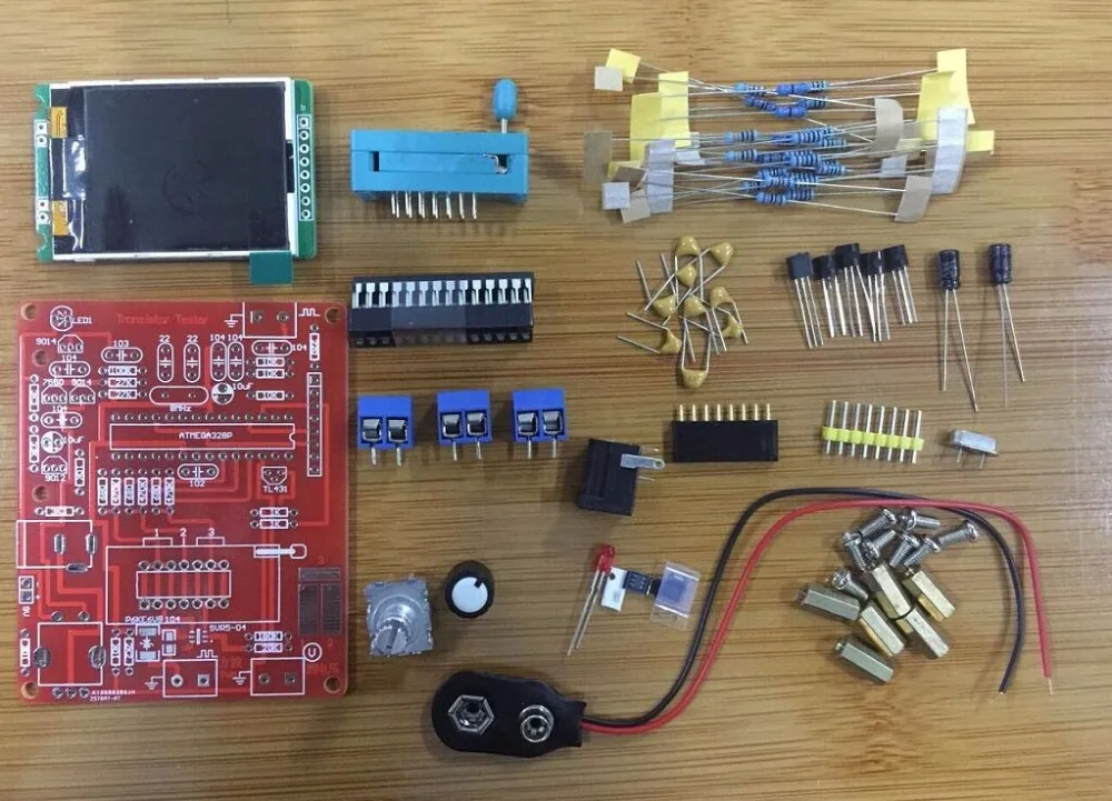 2018 V1.13 тестер транзисторов на английском языке DIY Mega328 измеритель емкости диода LCR