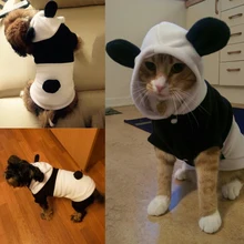 2016 New Fashion Pet Dog Clothes For Dogs Pets Costume Clothing Fleece Panda Ear Hoody Clothes Pullover Coat Costume Outwear