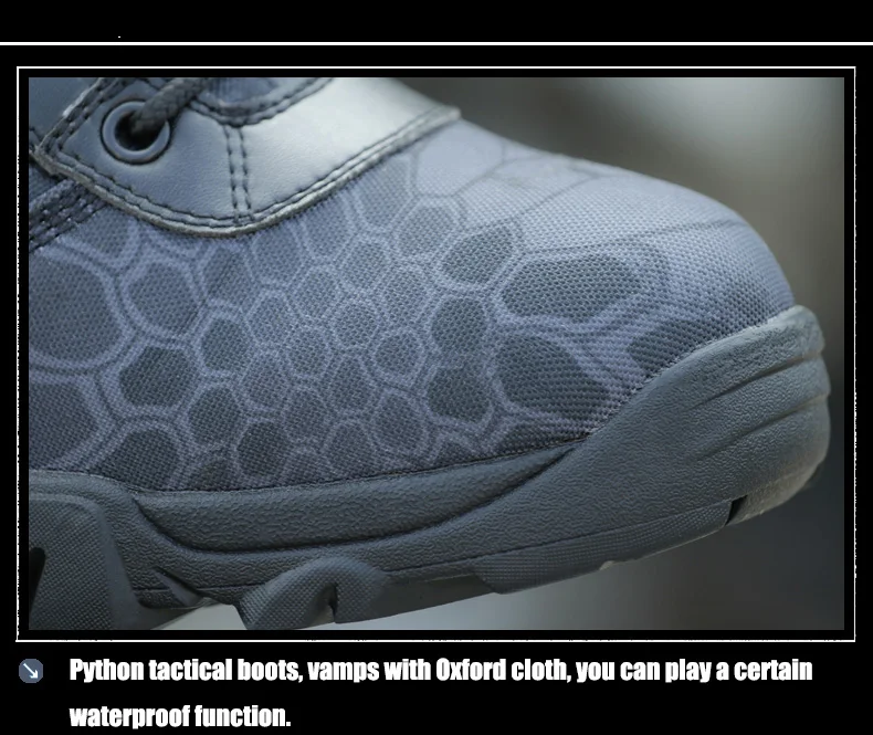 Военные Тактические Сапоги Военная Маскировочная обувь из питона для мужчин; зимняя Рабочая обувь; Botas Sapato Masculino; модные ботинки в