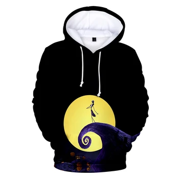 

Hot Sale Nightmare Before Christmas 3D Print Hoodies Male/Female Leisure Long Sleeve Hooded Sweatshirt Funny Print Hoodies
