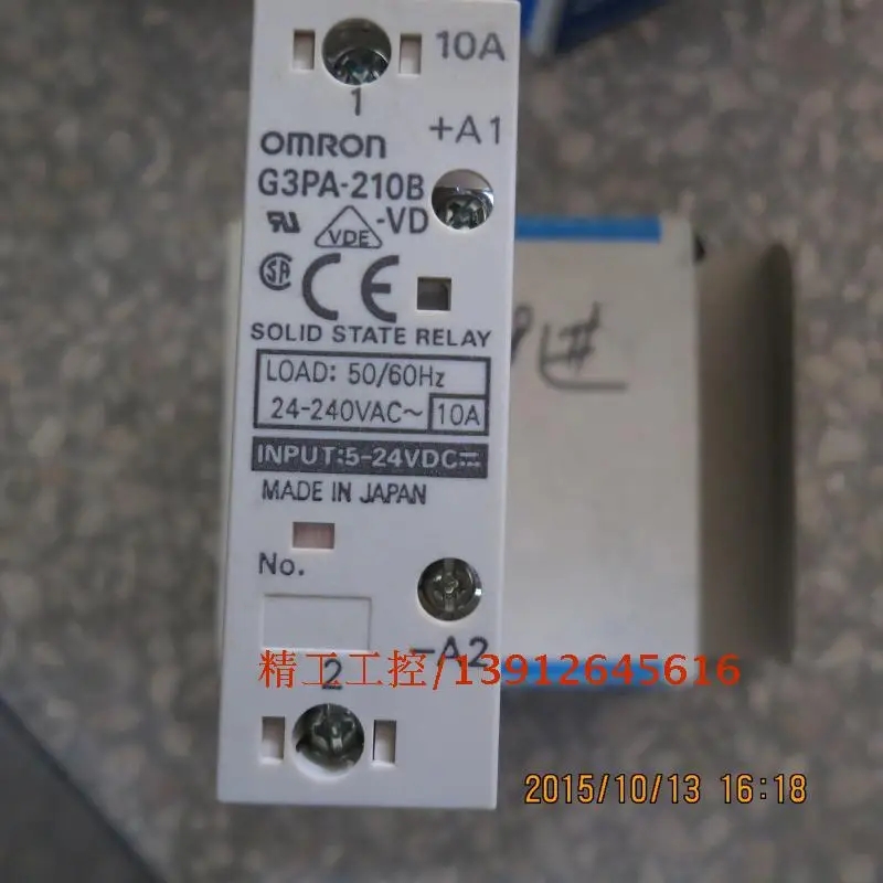 

[SA] OMRON new original solid state relay G3PA-210B-VD physical map --5pcs/lot