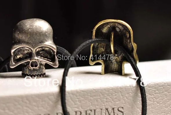 Free Shipping 2013 New Arrival Metal Skull Design Elastic Hair Bands Fashion Popular Womens Hair Bands