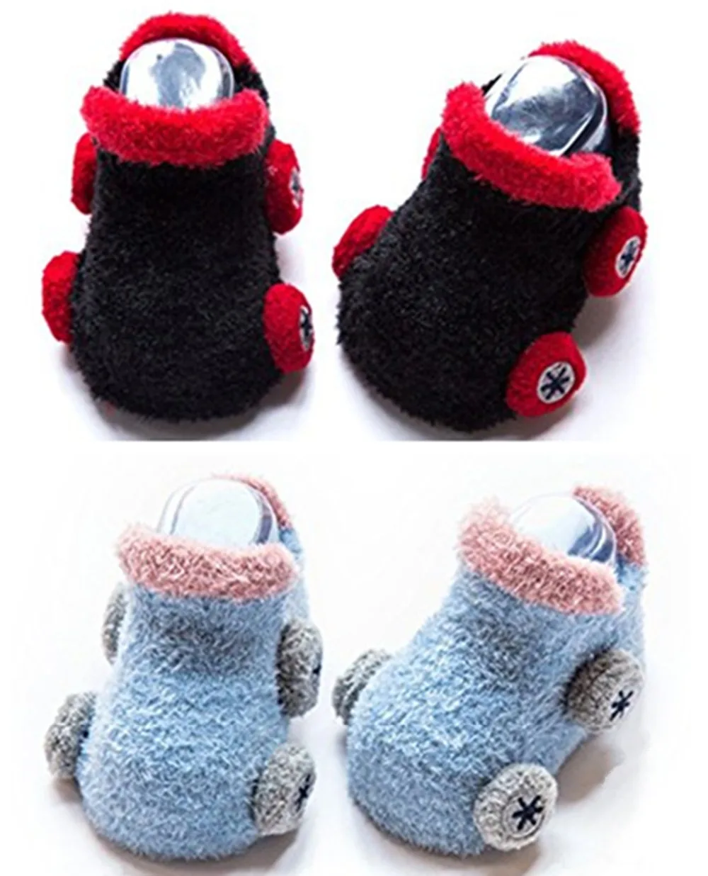 Slipper Socks Black_blue