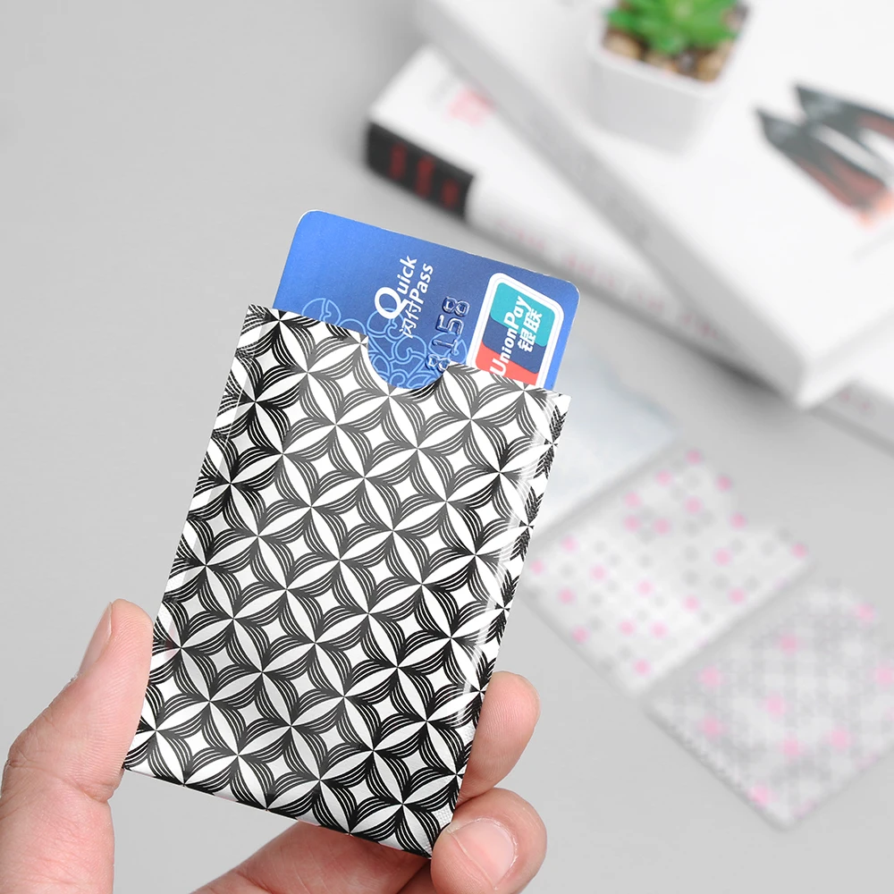 

10 Pcs/Pack New Rfid Card Protection Bank Card Case Anti-theft Rfid Blocking Cardholder Carte Metal Rfid Covers for Credit Cards