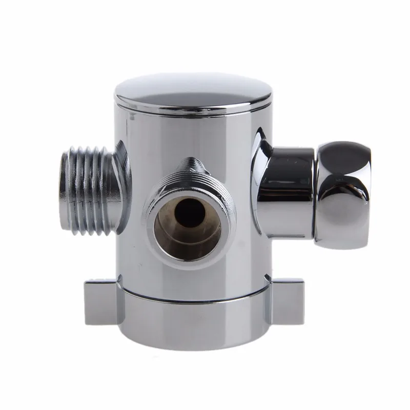 Three Way T-adapter Valve For Toilet Bidet Shower Head Diverter Valve 1/2 Inch