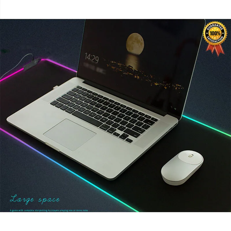 

Large LED RGB Mouse Pad USB Wired Lighting Gaming PC Gamer Mousepad Mice Mat For Computer Overwatch Pubg Dota 2 Borderlands