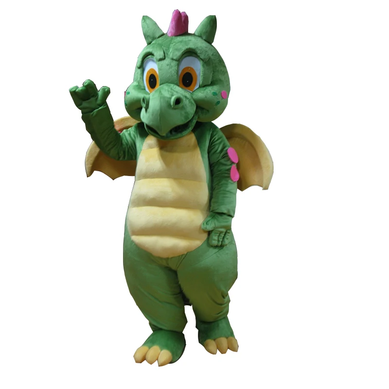 Free shipping Hot sell green dragon mascot costume for