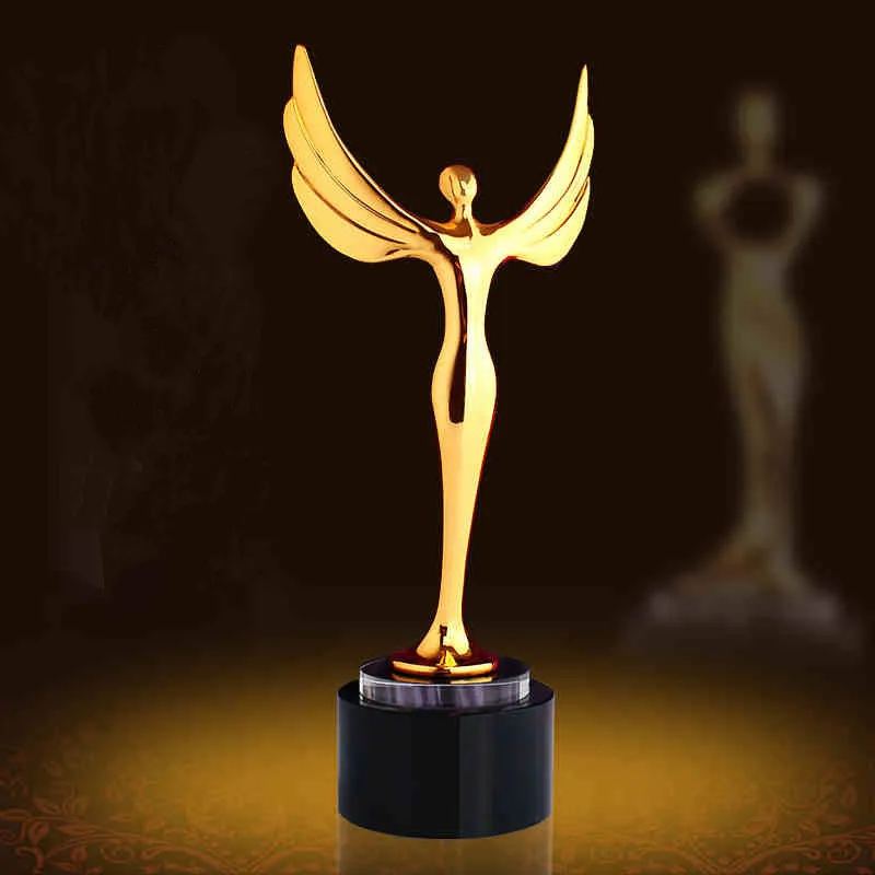 OSCAR Sports Event Crystal trophies and awards Customized Logo Words Basketball Football Golf Tennis Award Champions