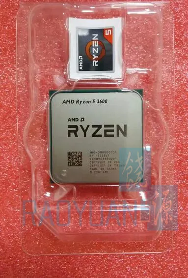 Процессор AMD Ryzen 5 3600 R5 3600 3,6 ГГц шестиядерный процессор с двенадцатью потоками 7нм 65 Вт L3 = 32 м 100-000000031 разъем AM4