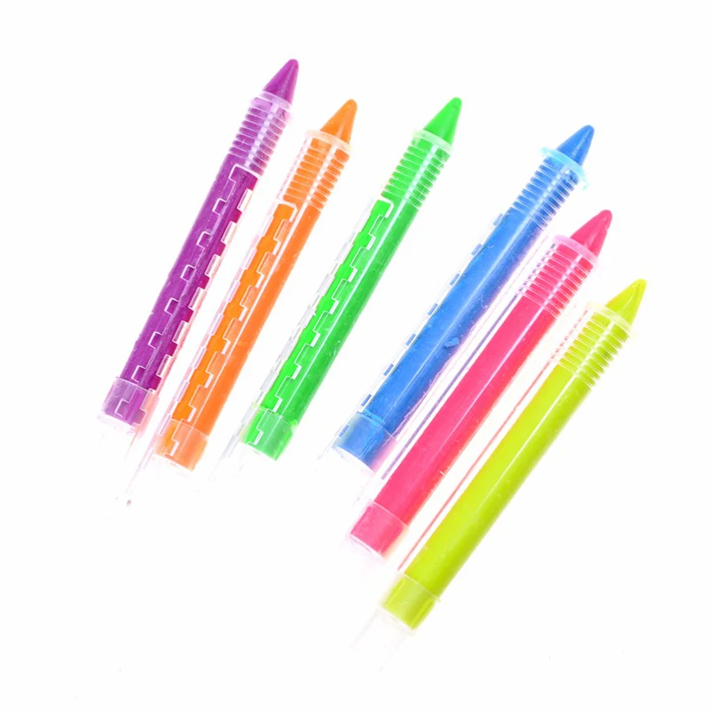 6 Colors Face Painting Pencils Splicing Structure Face Paint Crayon