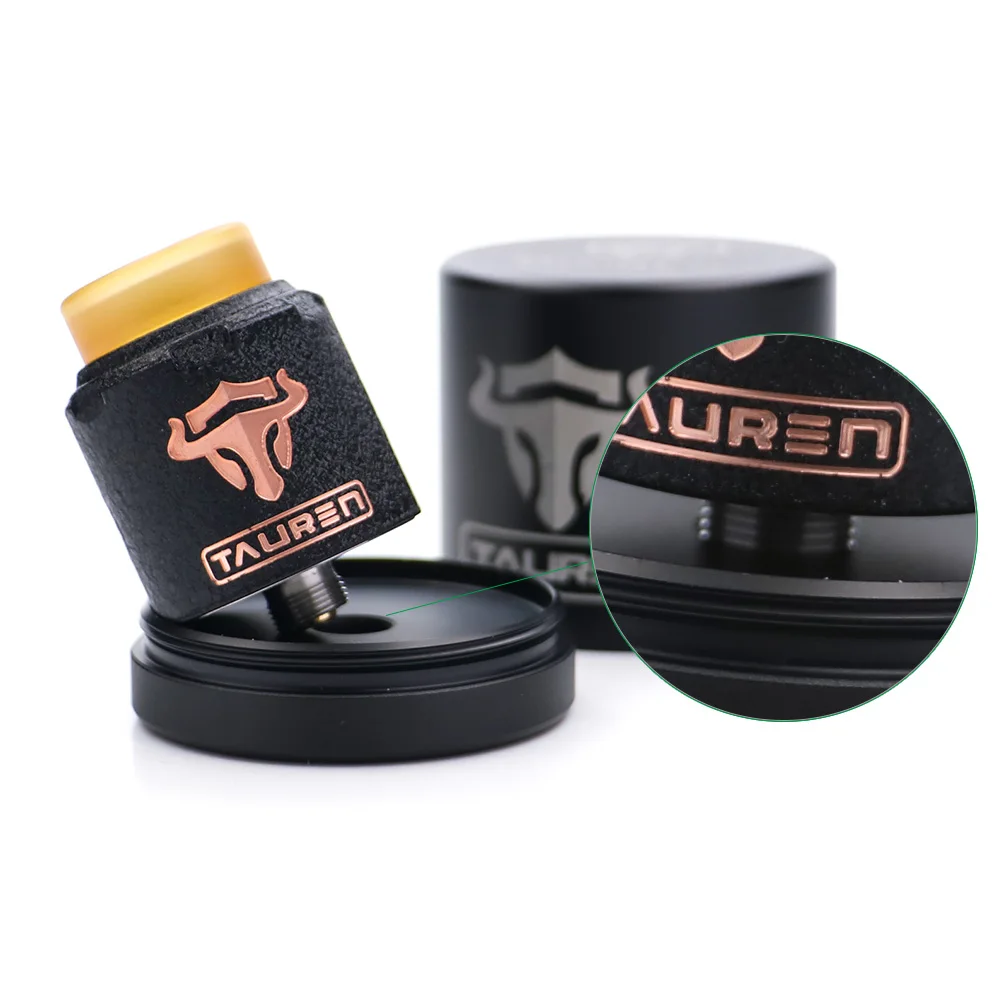 2 шт./лот Vape Tank THC Tauren RDA 810 капельный распылитель 24 мм с 28 отверстиями для воздуха