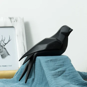 

Nordic Style Resin Birds Craft geometric Birds Figurine Statues home decoration