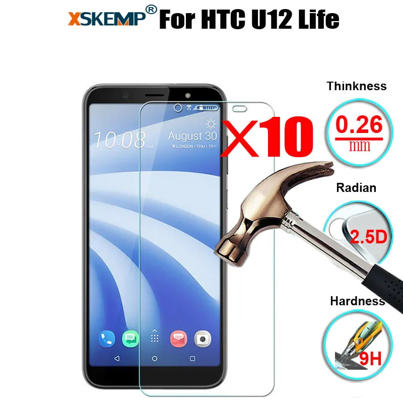 

10Pcs Wholesale Protective Guard Tempered Glass For HTC U12 Life Screen Protector Anti-Scratch Film For Sony Xperia XA3 Ultra