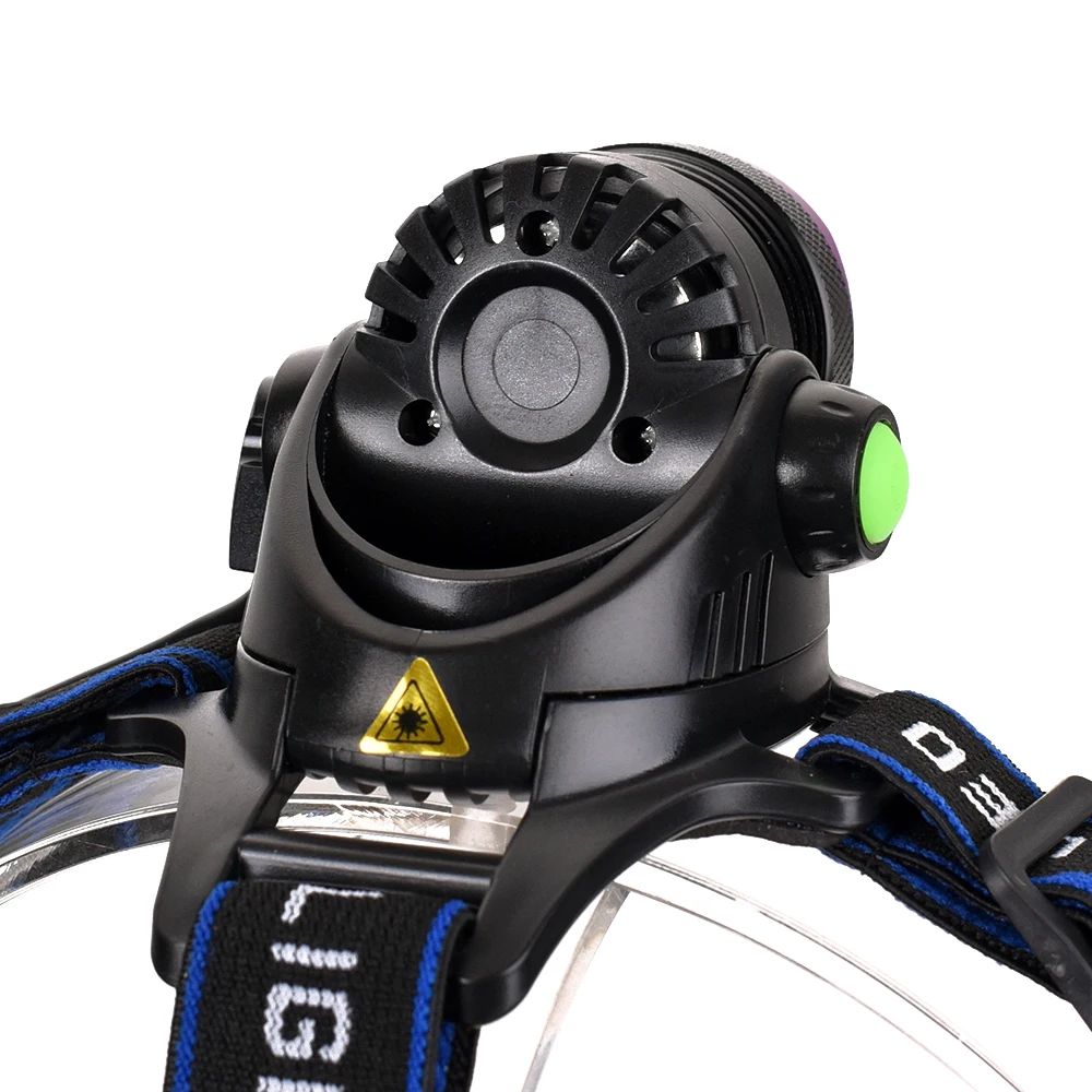 2000LM T6 Diving head lamp Waterproof Headlight Led Lighting led Headlamp flashlight light Torch + 26000mAh 18650 + US charger (10)
