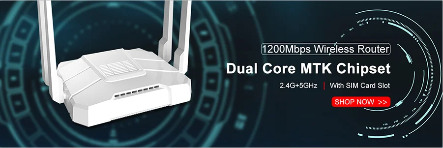 OpenWRT Router WiFi 4 * LAN Gigabit 1200Mbps 2.4GHz 5.8GHz Wifi USB3.0 Khe Cắm SIM 4G điểm Truy Cập Kép Ngân Hàng Router best wifi signal amplifier