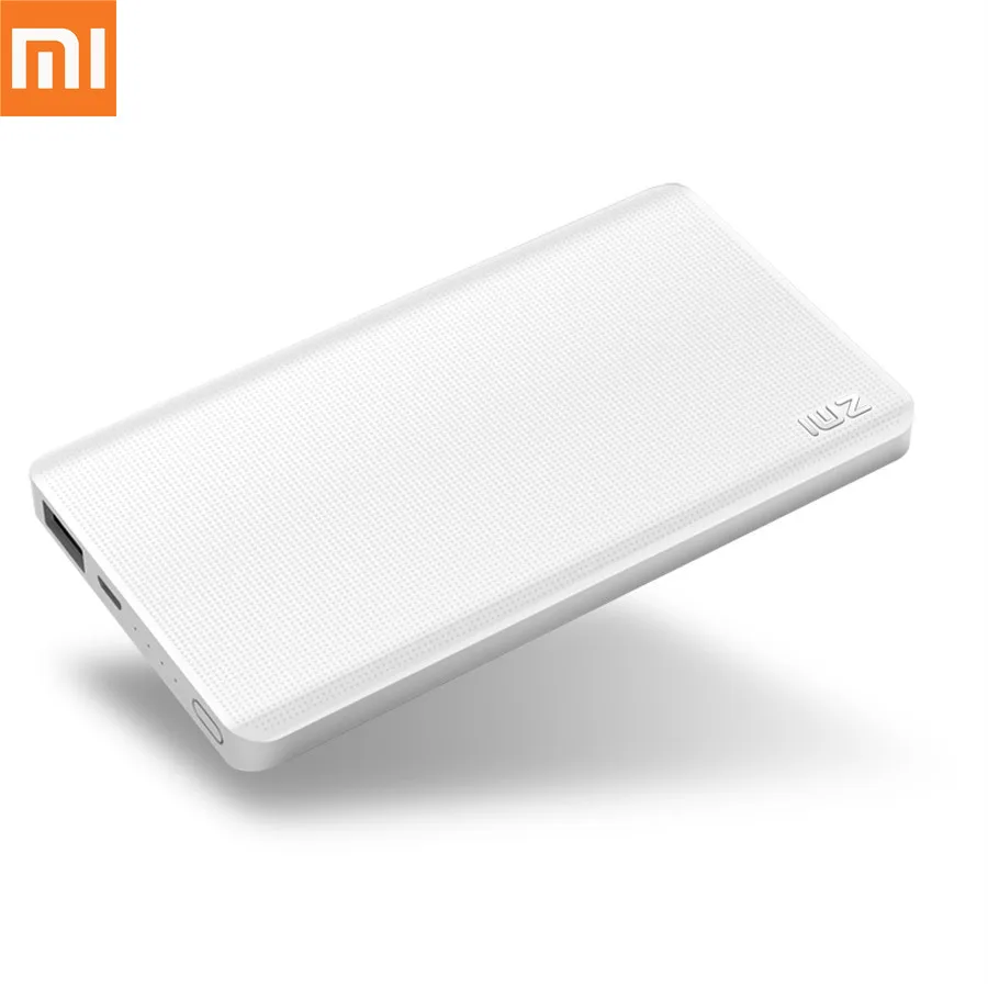 

Original Xiaomi ZMI Power Bank 5000mAh Quick Charge Supports Two-Way Fast Charging PowerBank For Xiaomi Samsung iphone Phone