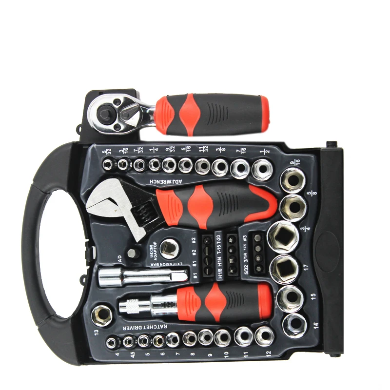 

46PCS Universal Screwdriver Socket Ratchet Wrench Set Hardware Tool Set Hand Tool Screwdriver Wrench Set