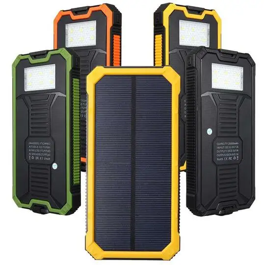 12000 мАч Противоударный power bank Водонепроницаемый Солнечное Зарядное устройство 2