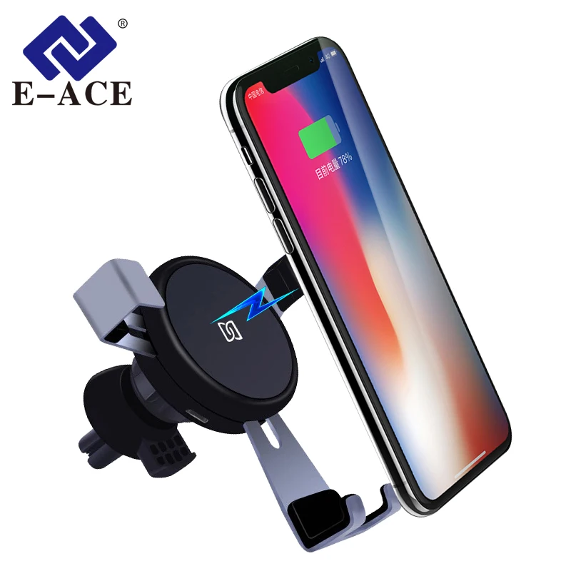 E-ACE Wireless Charger Fast Charging Pad Car Holder Stand For Samsung S8S9 for iPhoneX 8 Phone | Автомобили и мотоциклы