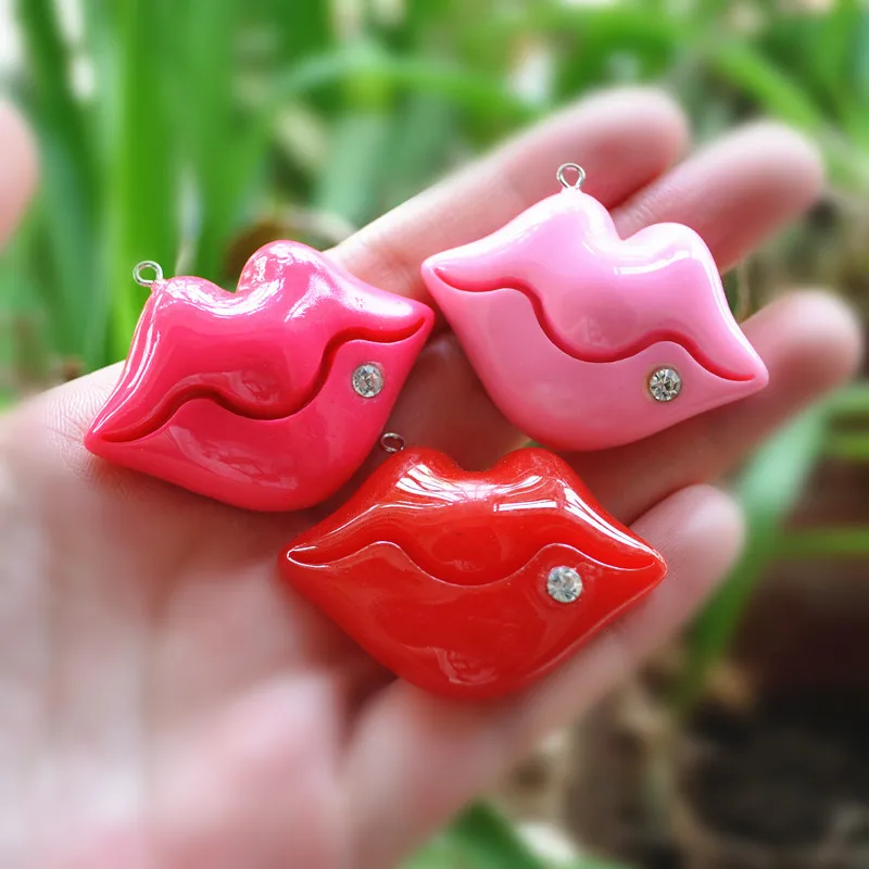 lip charms necklace lips pendant for DIY jewelry decoration in Charms from Jewelry