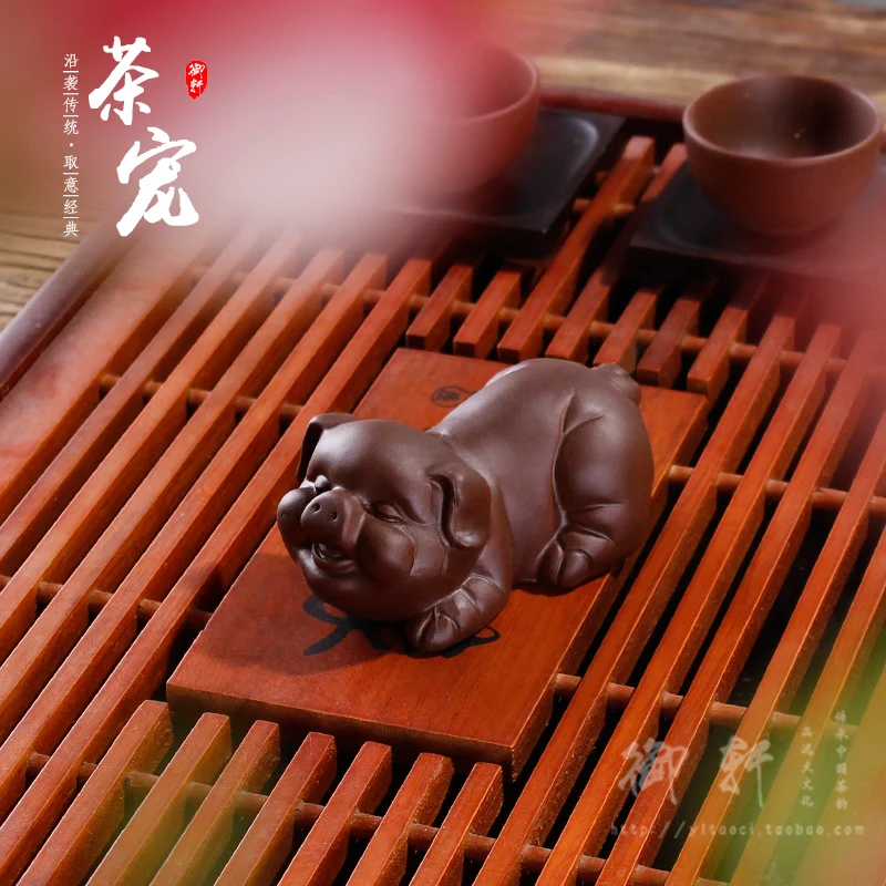 Yixing Zisha чайный набор для домашних животных ручной работы Fusheng Pig Зодиак Fuzhu чайная